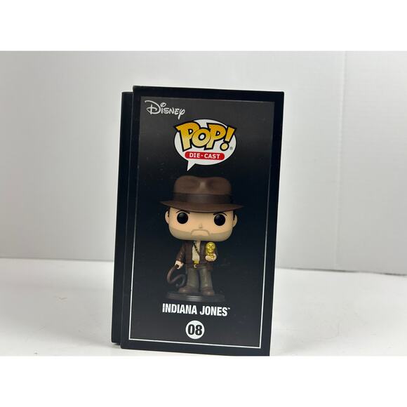 Indiana Jones #08 Funko POP Die-Cast Opened w/ Acrylic Case & Box - Picture 2 of 11